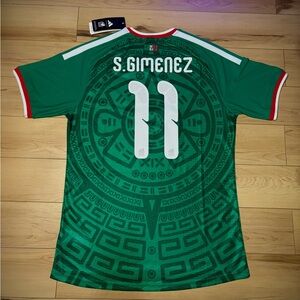 Santi Jimenez #11 Mexico 2025/26 Home World Cup Jersey Size M